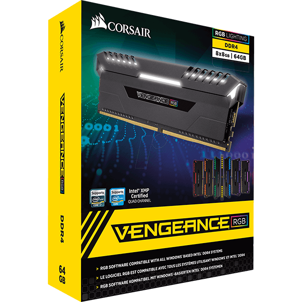 Corsair Vengeance RGB LED DDR4 Box Corsair Vengeance RGB LED DDR4 Box