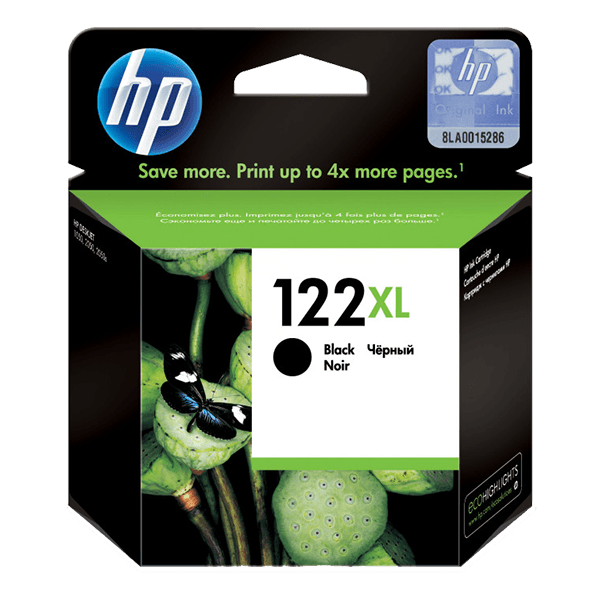 HP 122XL High Yield Black Original Ink Cartridge (CH563HE) HP 122XL High Yield Black Original Ink Cartridge (CH563HE)