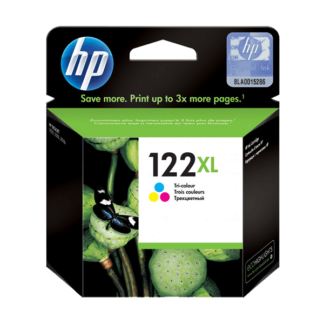 HP 122XL High Yield Tri-color Original Ink Cartridge (CH564HE)