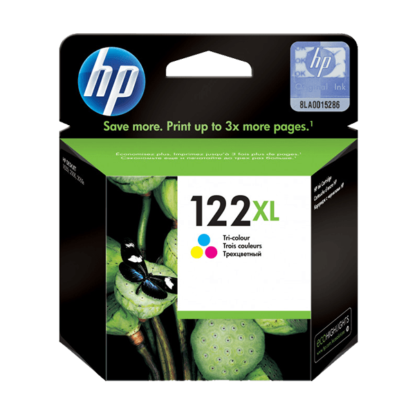 HP 122XL High Yield Tri-color Original Ink Cartridge (CH564HE) HP 122XL High Yield Tri-color Original Ink Cartridge (CH564HE)