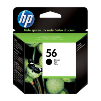 HP 56 Black Original Ink Cartridge (C6656AE)