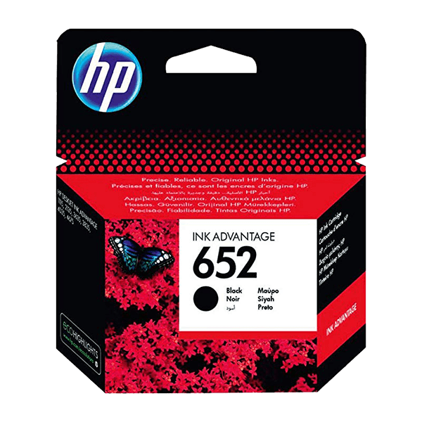 HP 652 Black Original Ink Advantage Cartridge (F6V25AE) HP 652 Black Original Ink Advantage Cartridge (F6V25AE)