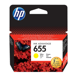 HP 655 Yellow Original Ink Advantage Cartridge (CZ112AE)