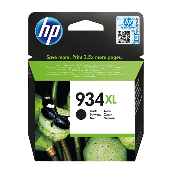 HP 934XL High Yield Black Original Ink Cartridge (C2P23AE) HP 934XL High Yield Black Original Ink Cartridge (C2P23AE)