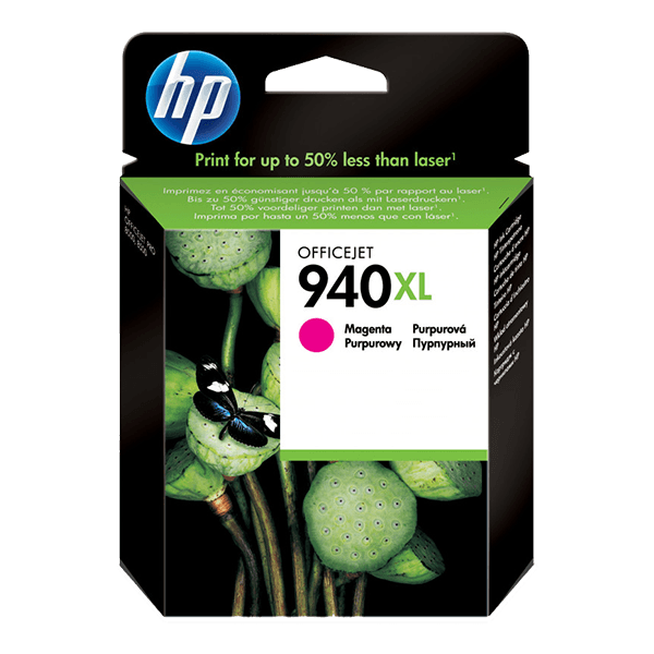 HP 940XL High Yield Magenta Original Ink Cartridge (C4908AE) HP 940XL High Yield Magenta Original Ink Cartridge (C4908AE)