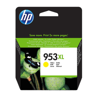 HP 953XL High Yield Yellow Original Ink Cartridge (F6U18AE)