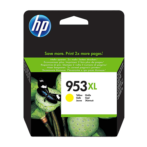 HP 953XL High Yield Yellow Original Ink Cartridge (F6U18AE) HP 953XL High Yield Yellow Original Ink Cartridge (F6U18AE)