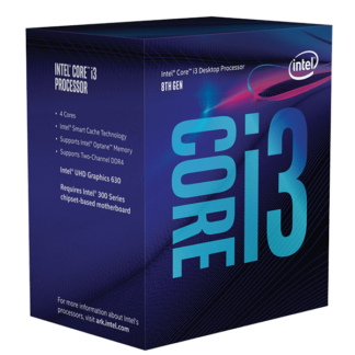 Intel Core i3 8100 3.60GHz Quad Core Processor LGA 1151 Socket BX80684I38100