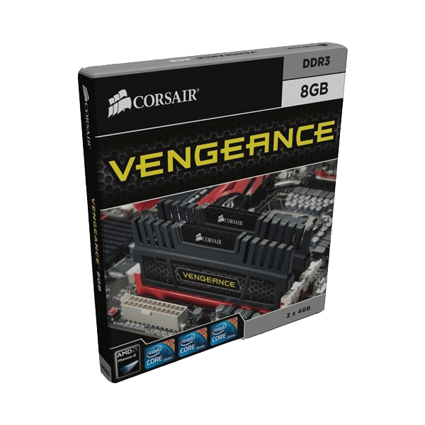 Corsair Vengeance DDR3 Black Vengeance Heatspreader Box Corsair Vengeance DDR3 Black Vengeance Heatspreader Box