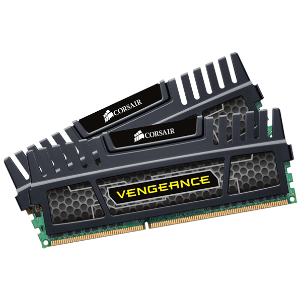 Corsair Vengeance DDR3 Black Vengeance Heatspreader Front Corsair Vengeance DDR3 Black Vengeance Heatspreader Front