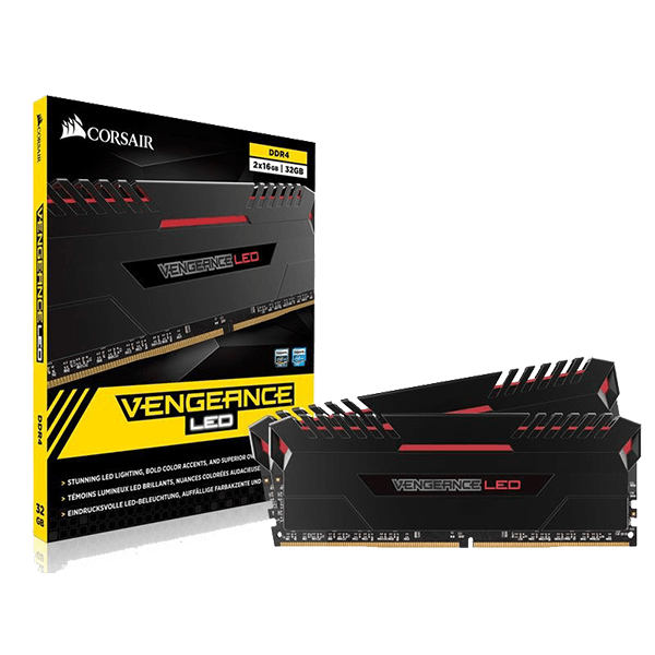Corsair Vengeance LED Red Kit DDR4 Box Corsair Vengeance LED Red Kit DDR4 Box