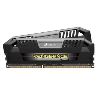 Corsair Vengeance Pro DDR3 Black & Silver Vengeance Pro Heatspreader Motherboard Front