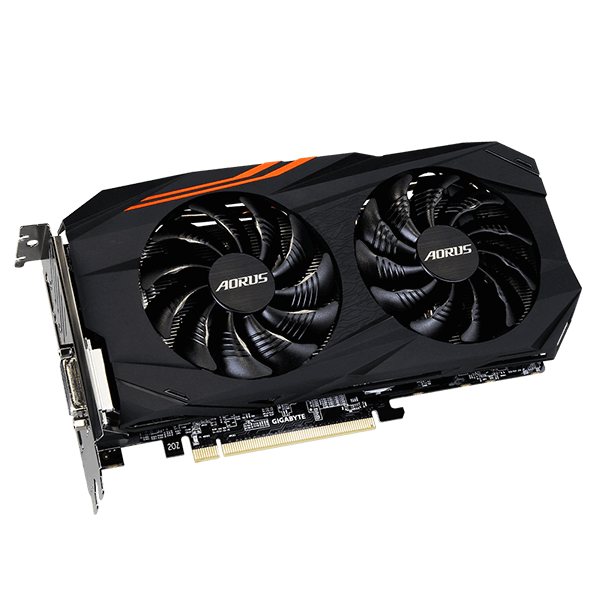 GIGABYTE AMD Radeon RX580 AORUS – 8192MB GDDR5, 256-Bit Memory Bus GV-RX580AORUS-8GD Angle GIGABYTE AMD Radeon RX580 AORUS – 8192MB GDDR5, 256-Bit Memory Bus GV-RX580AORUS-8GD Angle