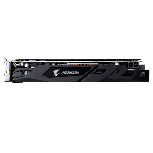 GIGABYTE AMD Radeon RX580 AORUS – 8192MB GDDR5, 256-Bit Memory Bus GV-RX580AORUS-8GD Side GIGABYTE AMD Radeon RX580 AORUS – 8192MB GDDR5, 256-Bit Memory Bus GV-RX580AORUS-8GD Side