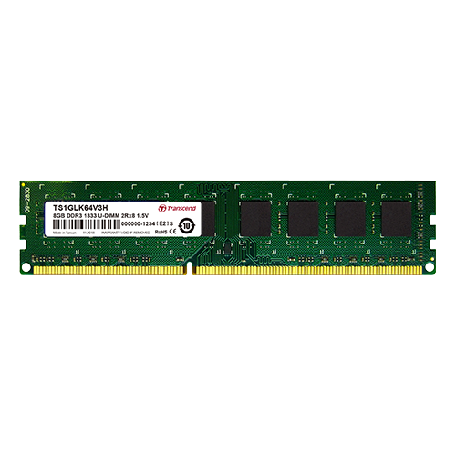 Transcend 8GB DDR3-1333 240-Pin Desktop DIMM TS1GLK64V3H Transcend 8GB DDR3-1333 240-Pin Desktop DIMM TS1GLK64V3H