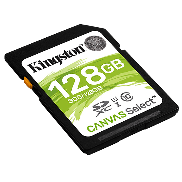 Kingston 128GB Canvas Select SD Card, Read-Write 80-10 MB-Sec, Lifetime Warranty SDS-128GB Sidet Kingston 128GB Canvas Select SD Card, Read-Write 80-10 MB-Sec, Lifetime Warranty SDS-128GB Sidet