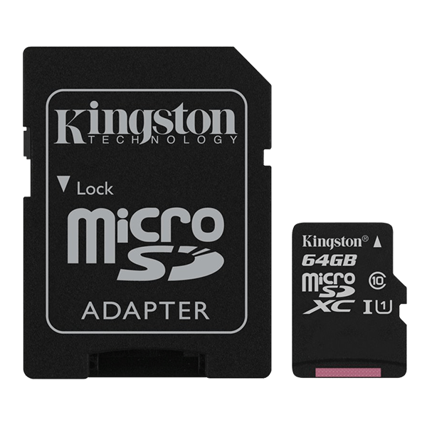 Kingston 64GB Canvas Select microSD, Read-Write 80-10 MB-Sec, Lifetime Warranty SDCS-64GB Top Kingston 64GB Canvas Select microSD, Read-Write 80-10 MB-Sec, Lifetime Warranty SDCS-64GB Top